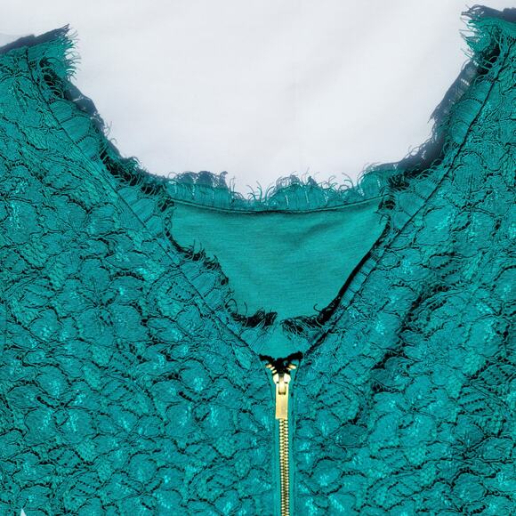 DIANE VON FURSTENBERG Size 2 Lace Cocktail Dress Womens Bodycon Mini Zarita - Picture 10 of 11